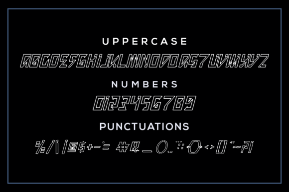 Kroco Line Font PNG with transparent background - Preview 2