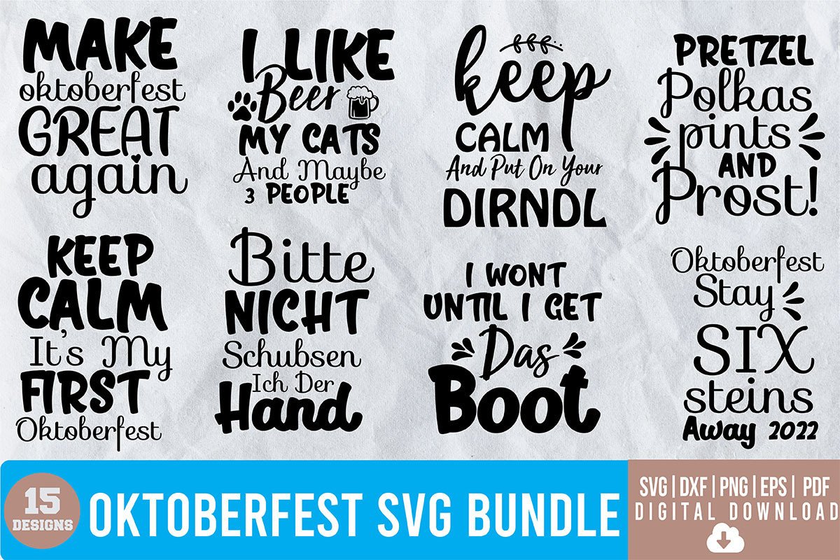 Oktoberfest SVG Bundle Graphic by monidesignhat · Creative Fabrica