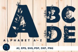 Paper Cut Wildflower Alphabet Bundle SVG Graphic by NGISED · Creative ...