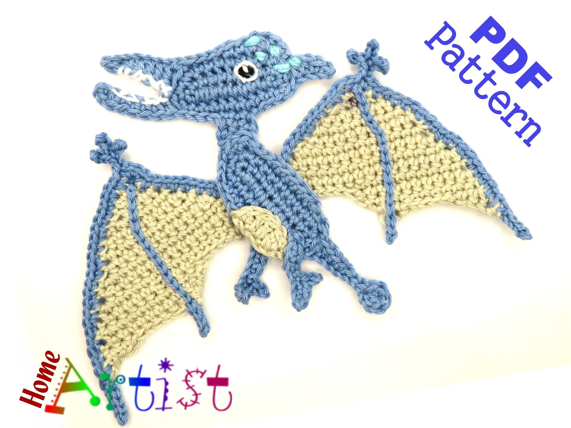 Pterodactyl Dinosaur Crochet Pattern