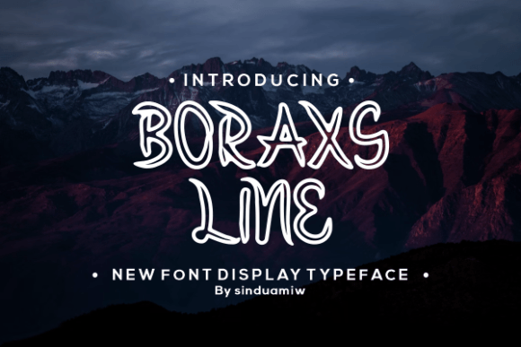 Boraxs Line Font - Preview 1