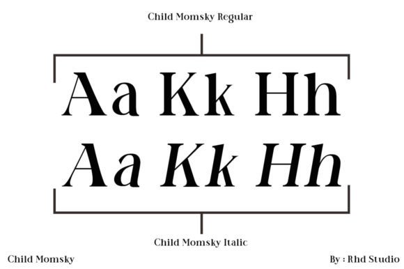 Child Momsky Font PNG with transparent background - Preview 5