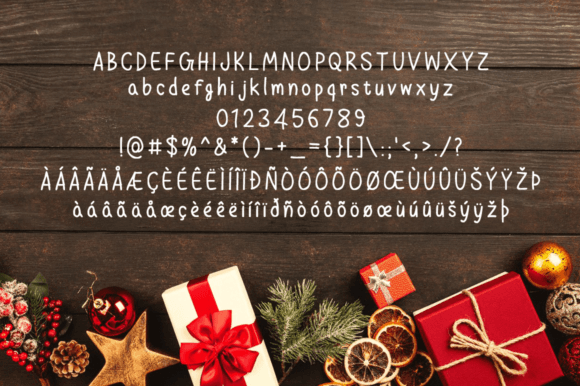 Christmas Gladness Font PNG with transparent background - Preview 3