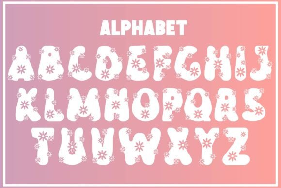 Daisy Groovy Font PNG with transparent background - Preview 1