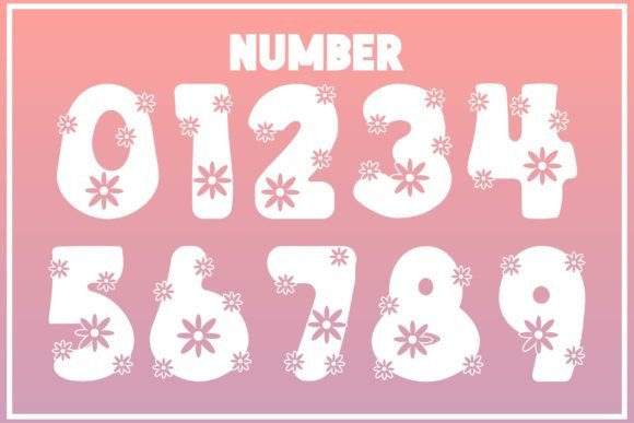 Daisy Groovy Font PNG with transparent background - Preview 2