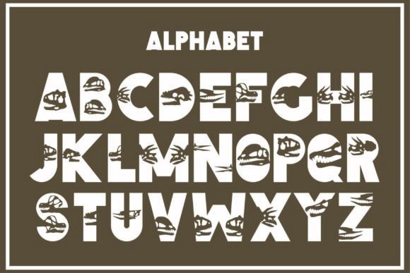 Dino Bone Font - Preview 1