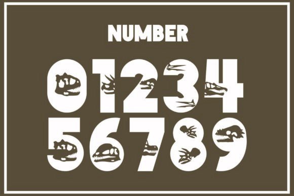 Dino Bone Font - Preview 2