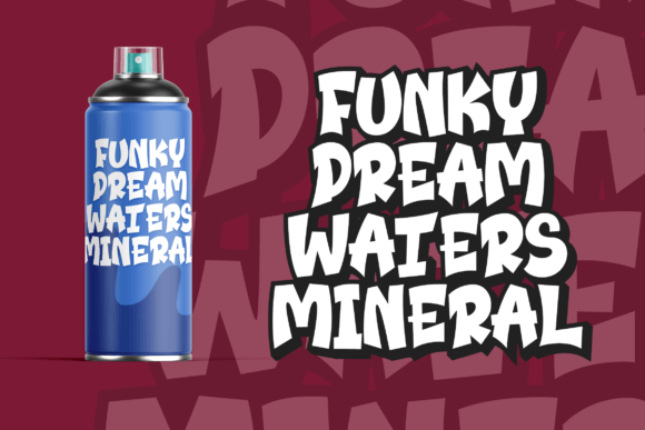Funky Dream Font PNG with transparent background - Preview 3