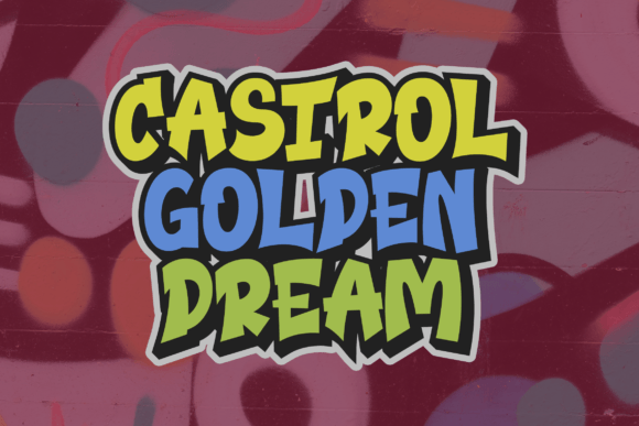 Funky Dream Font PNG with transparent background - Preview 1