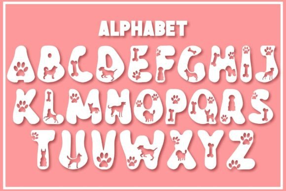 Groovy Dog Font PNG with transparent background - Preview 1