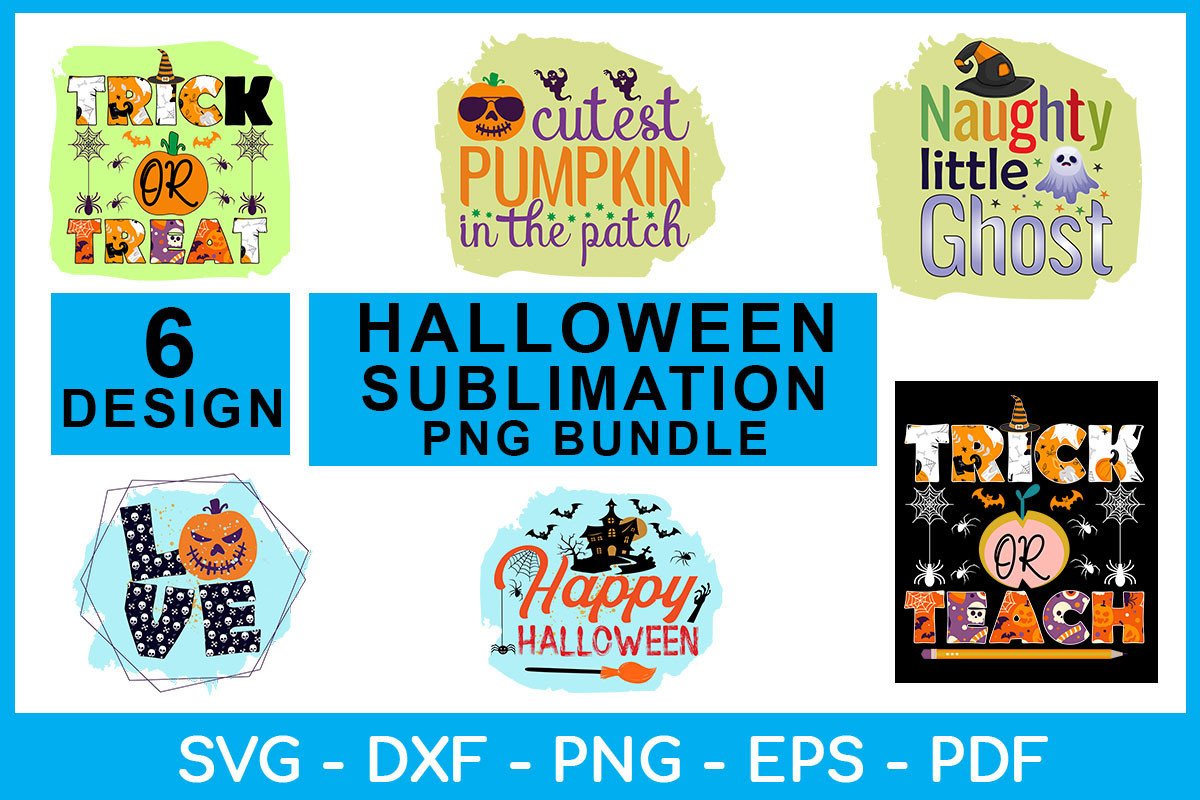 Halloween Sublimation PNG Bundle Graphic by TrendyCreative · Creative ...