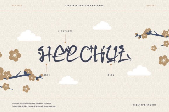 Kattana Font PNG with transparent background - Preview 6