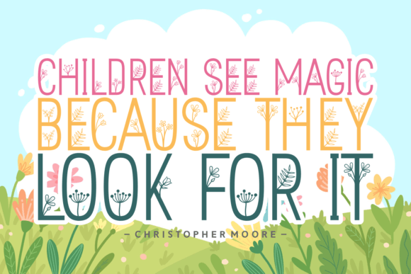 Laura Garden Font PNG with transparent background - Preview 1