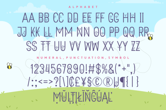 Laura Garden Font PNG with transparent background - Preview 3