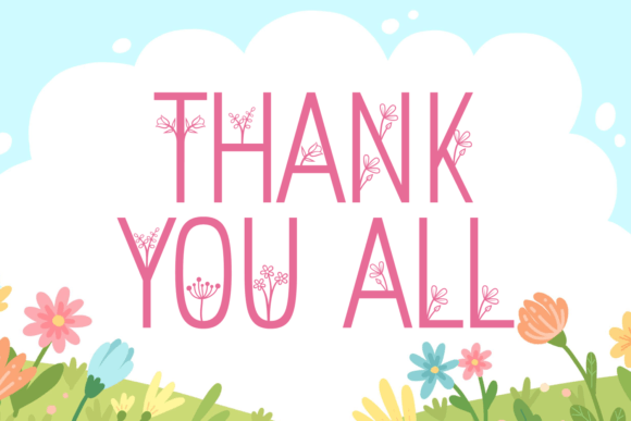 Laura Garden Font PNG with transparent background - Preview 4