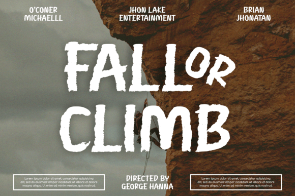 Lifelong Effort Font PNG with transparent background - Preview 2