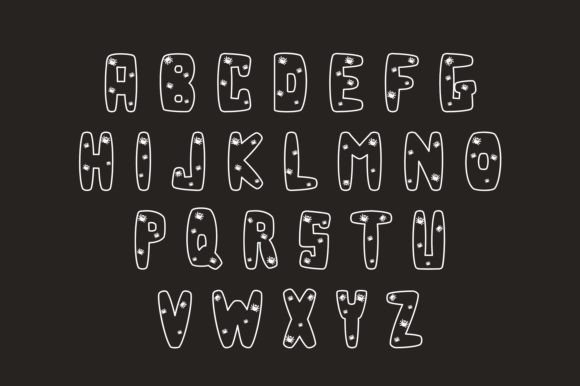 Little Spider Font PNG with transparent background - Preview 2