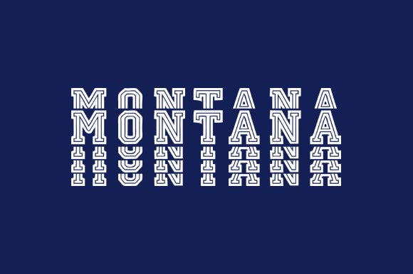 Montana Stacked Inline Graphic by basyar · Creative Fabrica