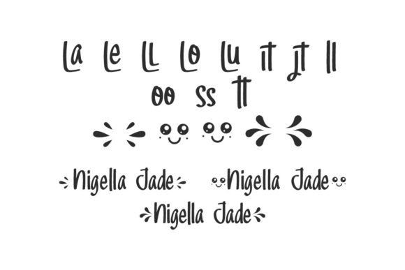 Nigella Jade Font PNG with transparent background - Preview 5