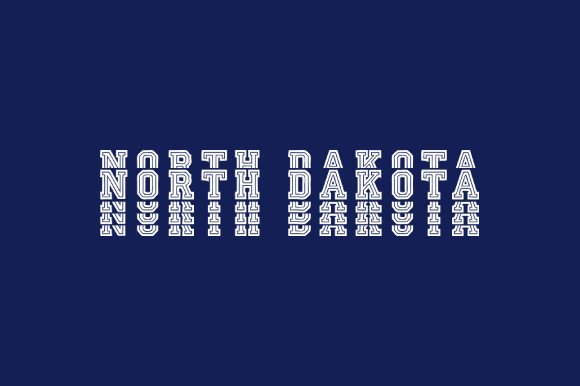 Gina Inline Graphics North Dakota Stacked Inline Graphic by basyar · Creative Fabrica