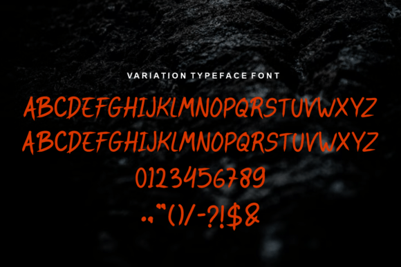 Signgok Font PNG with transparent background - Preview 3