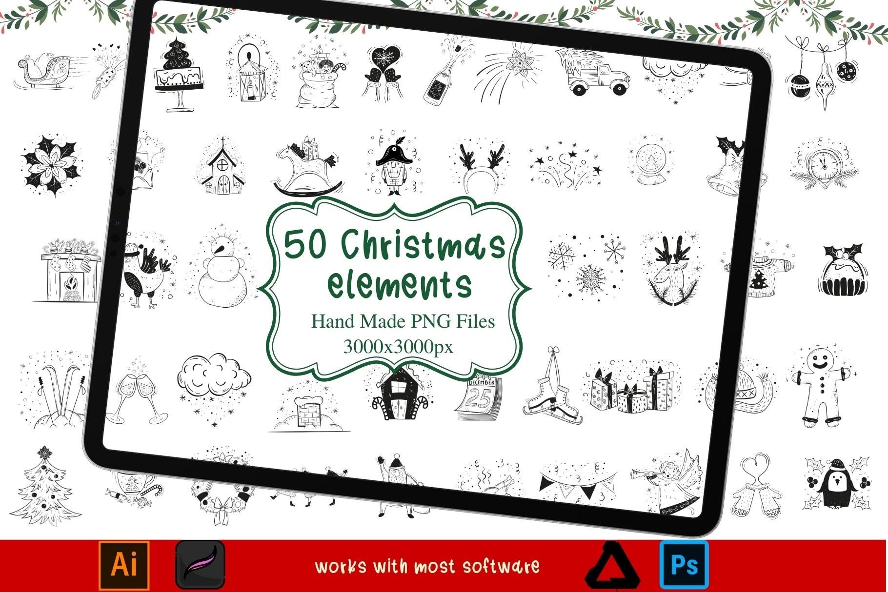 50 Christmas PNG Clip Art Graphic by Millie Her Majesty · Creative Fabrica