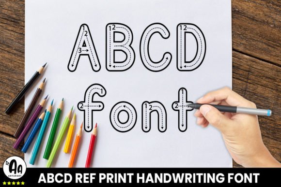 Abcd Ref Outlined Arrows2 Font - Preview 1