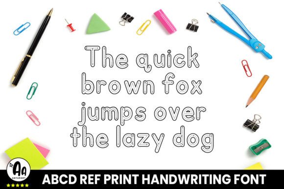 Abcd Ref Outlined Arrows3 Font - Preview 2
