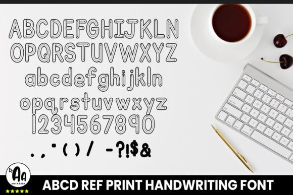 Abcd Ref Outlined Arrows3 Font - Preview 3