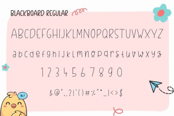 Blackboard Font - Preview 1
