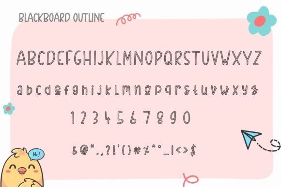 Blackboard Font - Preview 3