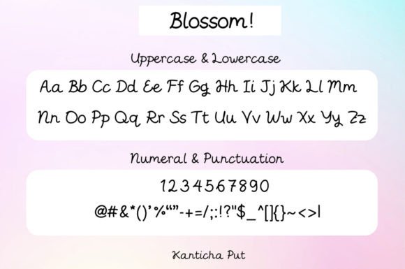 Blossom Font - Preview 1
