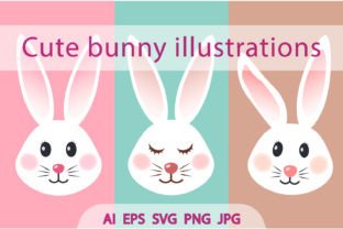 Cute White Bunny Illustrations Graphic by G93 · Creative Fabrica