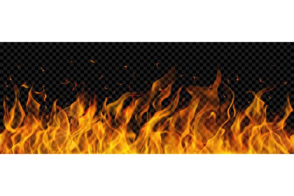 Fire Flames with Seamless Repetition