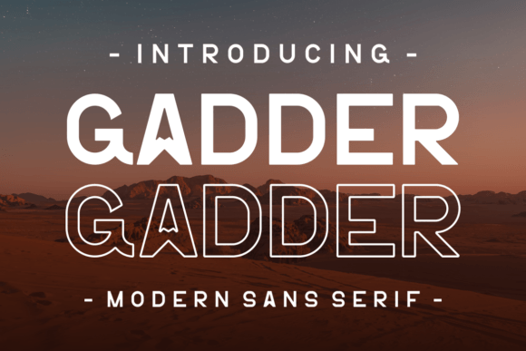 Gadder Font by Marvadesign · Creative Fabrica