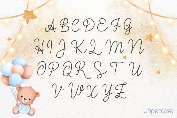 Gentle Boy Font PNG with transparent background - Preview 1