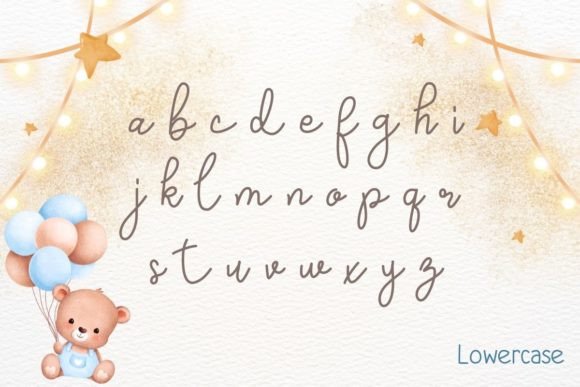 Gentle Boy Font PNG with transparent background - Preview 2