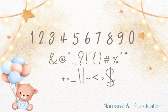 Gentle Boy Font PNG with transparent background - Preview 3
