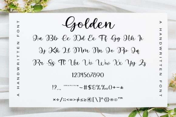 Golden Font - Preview 5