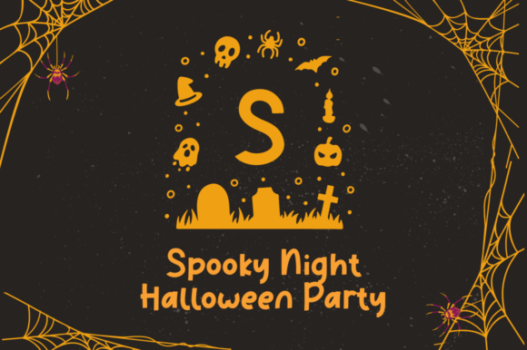 Haka Halloween Monogram Font - Preview 2