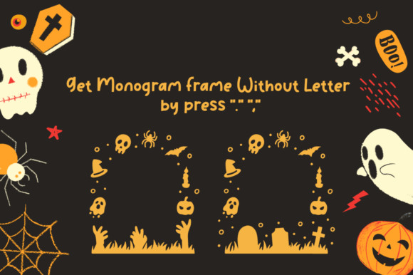 Haka Halloween Monogram Font - Preview 3