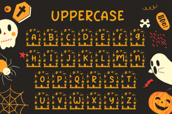 Haka Halloween Monogram Font - Preview 4