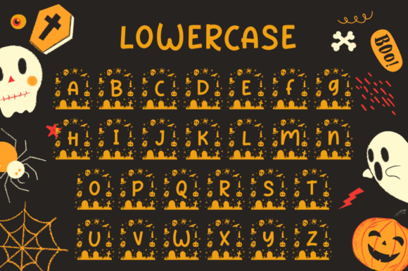 Haka Halloween Monogram Font - Preview 5