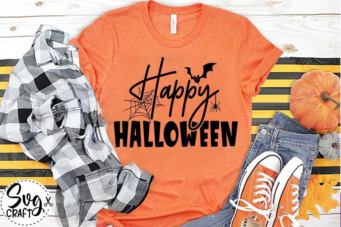 Happy Halloween SVG Cut File Graphic by SvgCraft · Creative Fabrica