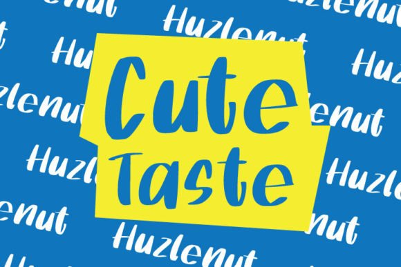 Huzlenut Font PNG with transparent background - Preview 1