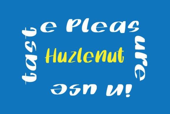 Huzlenut Font PNG with transparent background - Preview 4