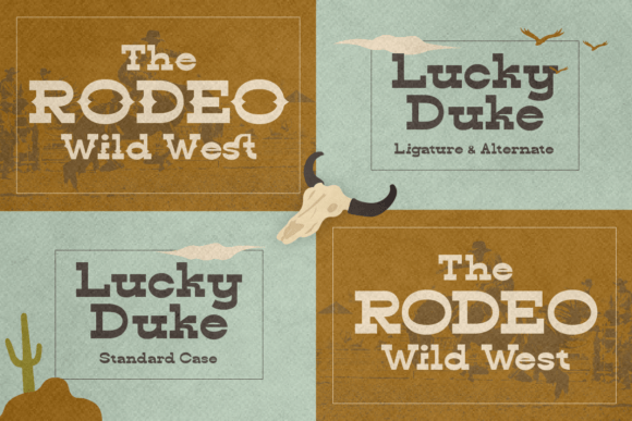 Lucky Duke Font PNG with transparent background - Preview 3
