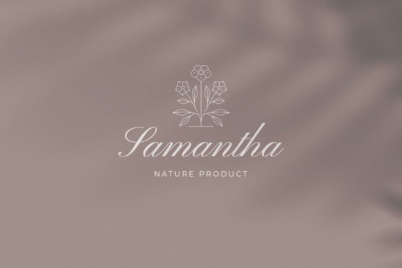 Minimalist Floral Line Art Logo
