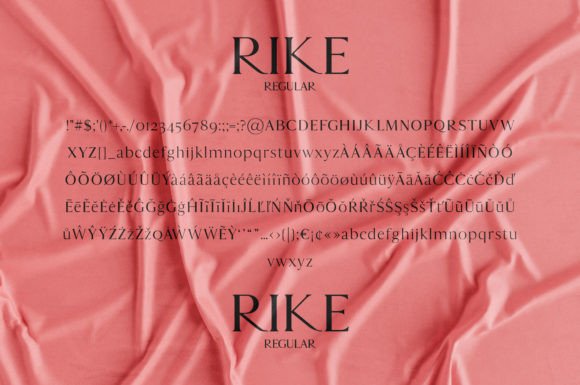 Rike Font PNG with transparent background - Preview 5
