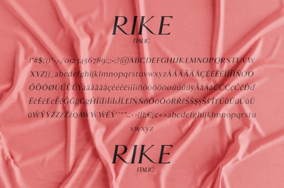 Rike Font PNG with transparent background - Preview 6